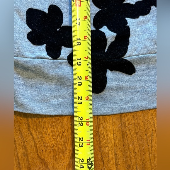 Womens J.Crew Velvet Floral Sweatshirt Size XXS - Picture 6 of 7